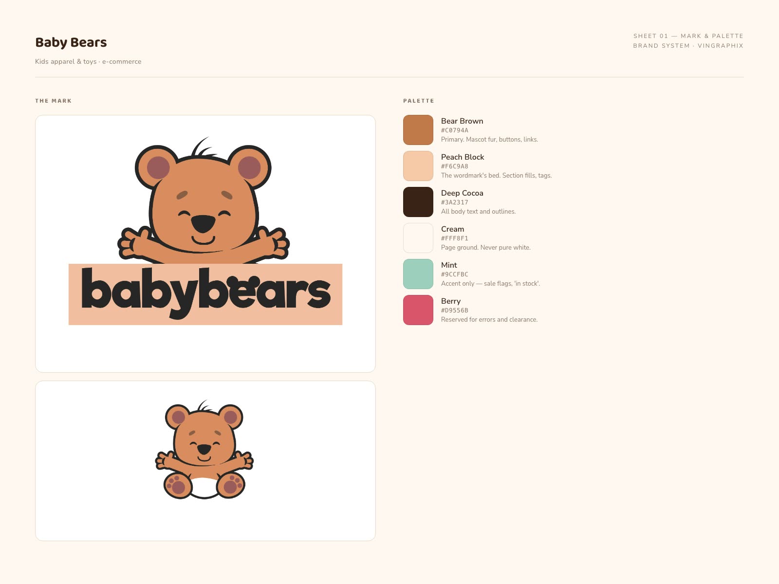 Baby Bears — detail 1