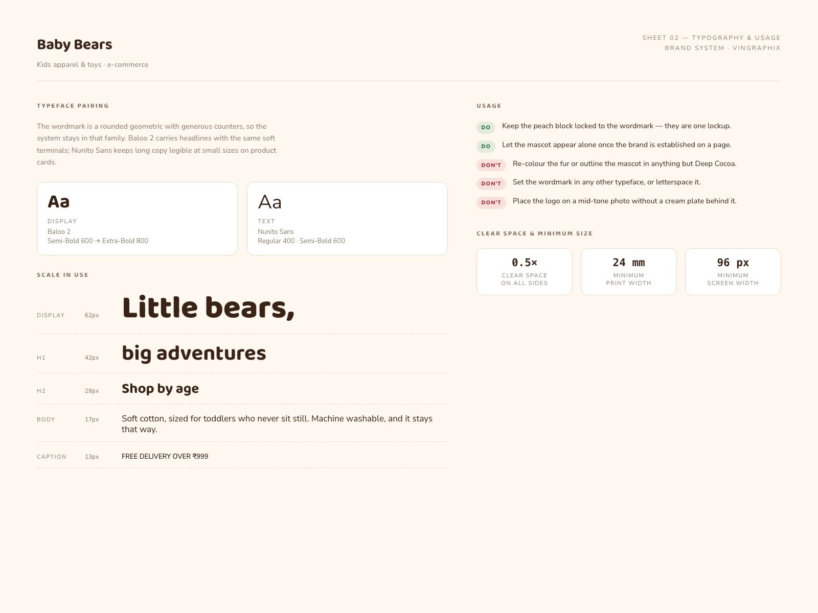 Baby Bears — detail 2