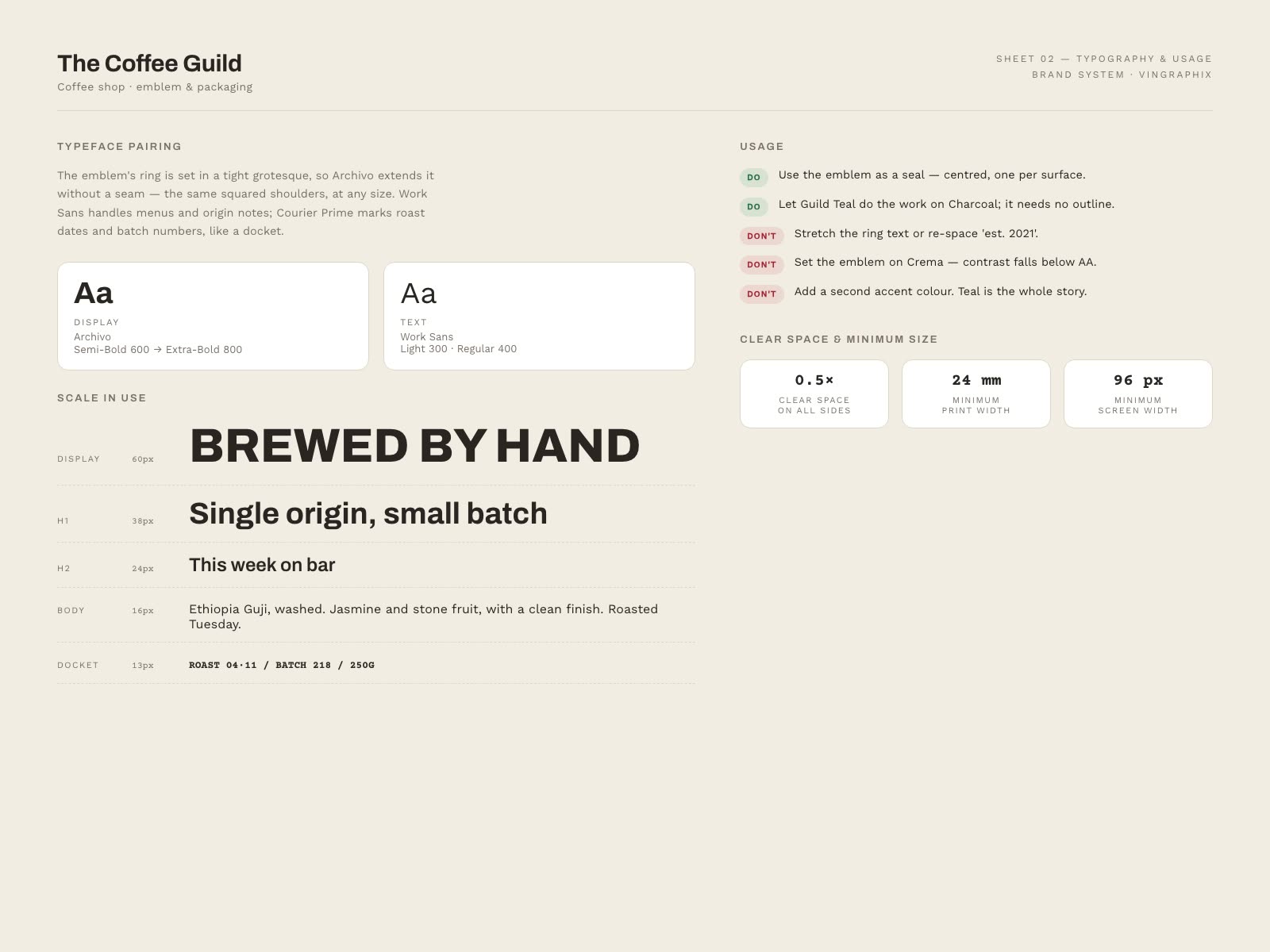 The Coffee Guild — detail 2